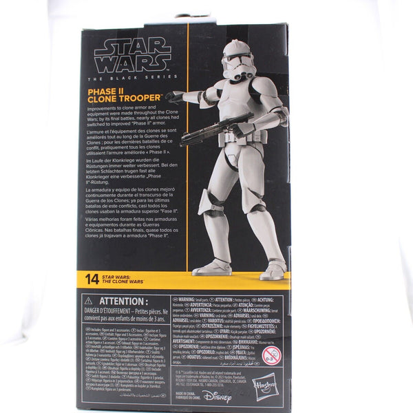 Star Wars The Clone Wars - Phase II Clone Trooper Black Series 6" Figure