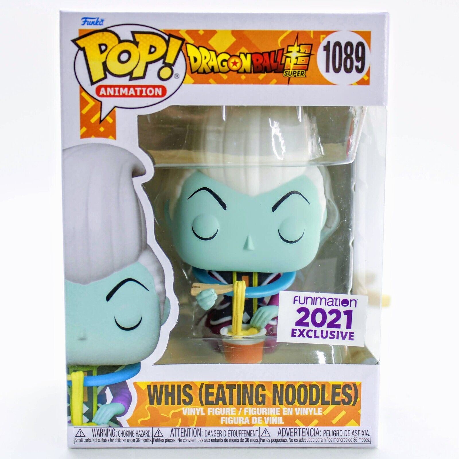 Funko Pop Dragon Ball Super Whis Eating Noodles Funimation 2021 Exclusive #1089