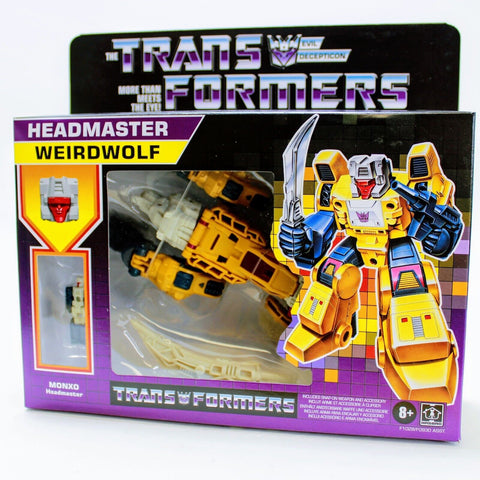 Transformers G1 Retro Headmaster Weirdwolf w/ Decepticon Monxo Original Reissue
