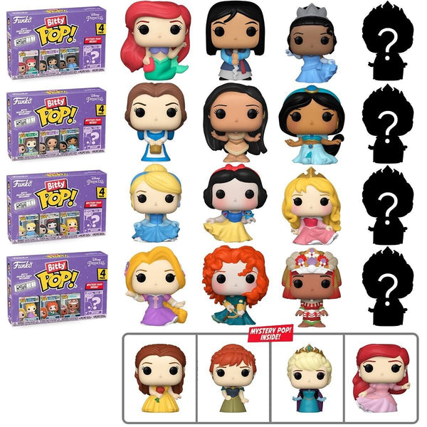 Funko Bitty Pop Disney Princess - Cinderella / Snow White / Aurora 4 Pack