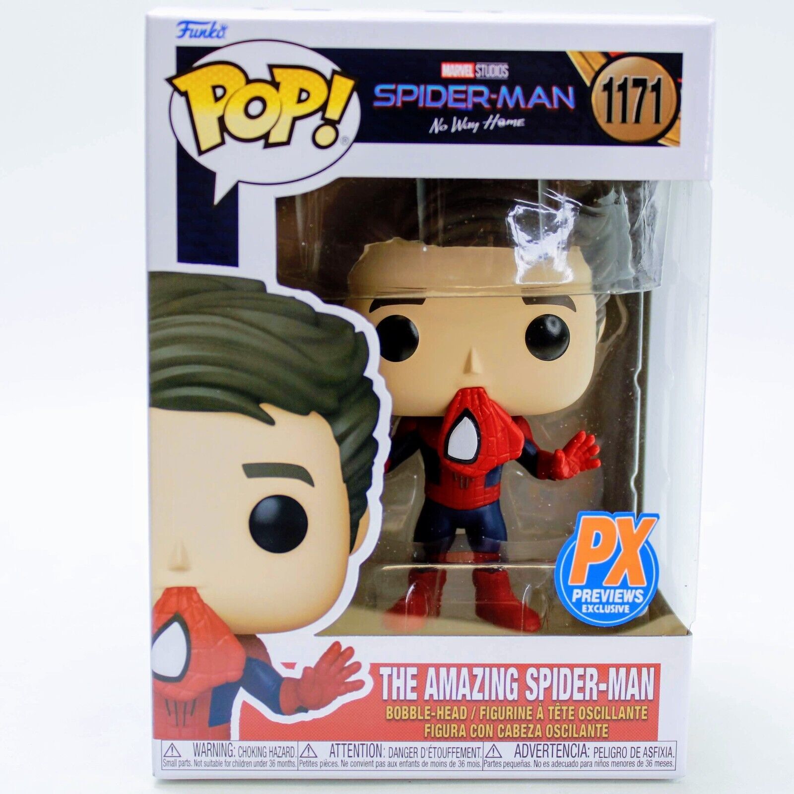 Funko Pop Marvel: Spider-Man No Way Home - The Amazing Spider-Man Unmasked PX