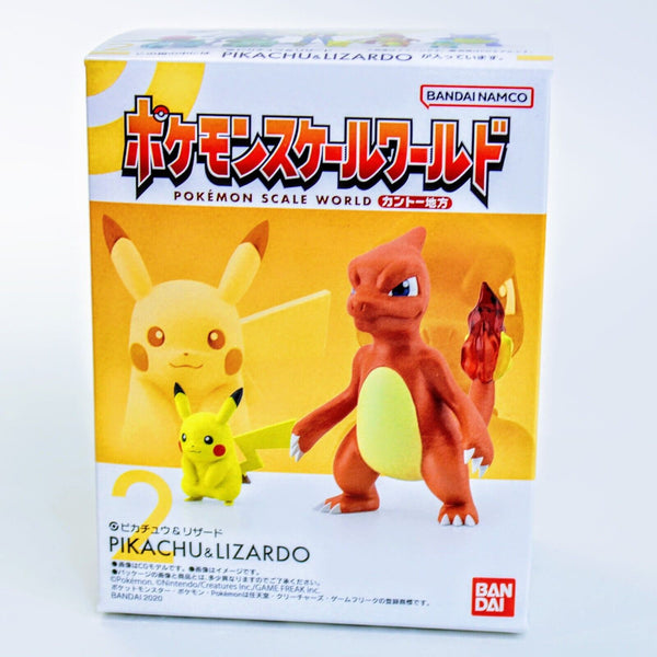 Pokemon Scale World Kanto Ash Trainer Box - Charmeleon and Pikachu Figure Set