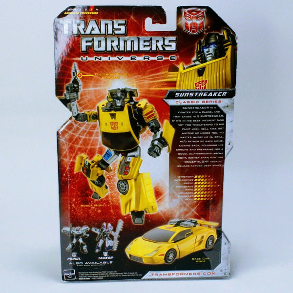 Transformers Universe Sunstreaker - Classics Series Action Figure MOSC