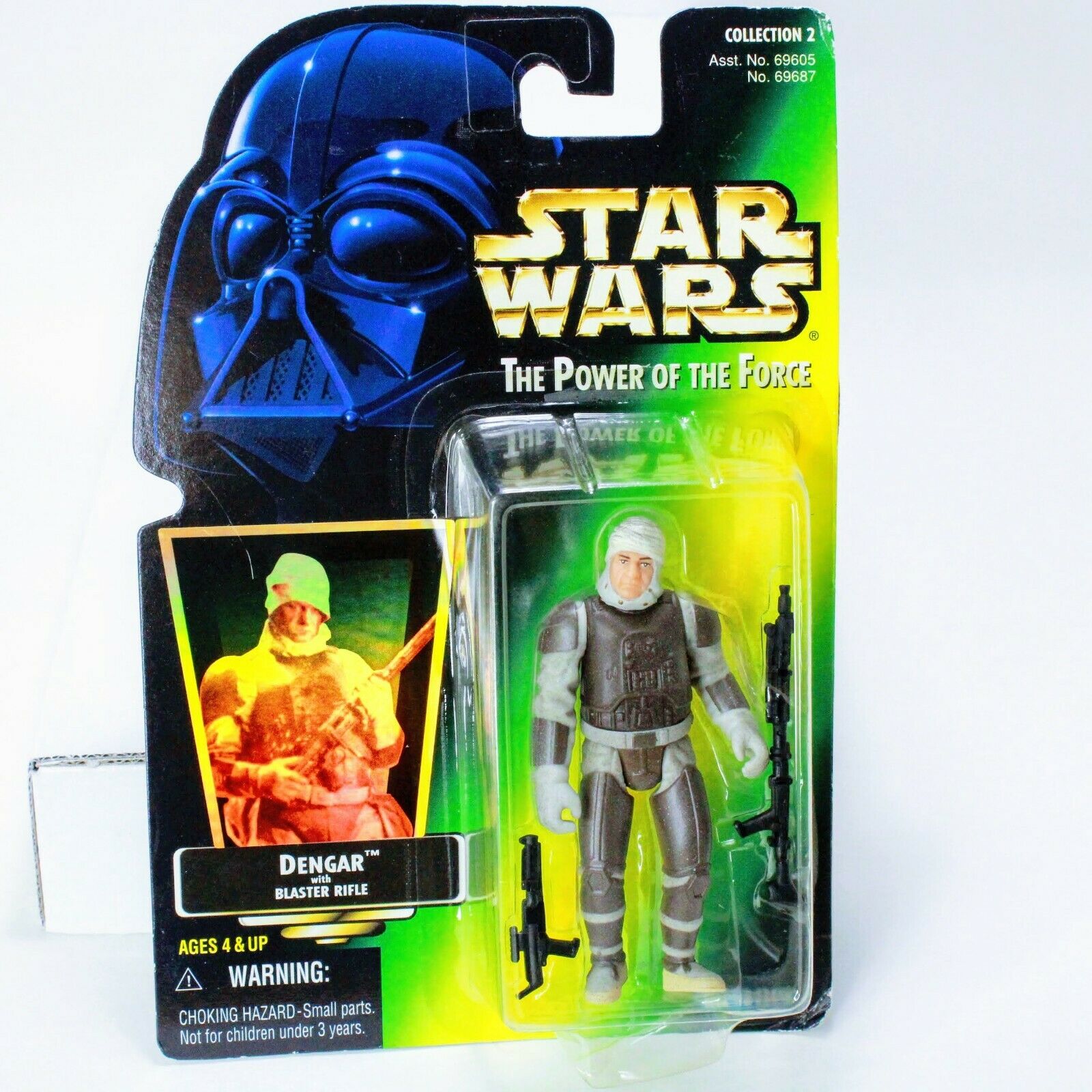 Star Wars The Power of The Force Dengar With Blaster Rifle Action Figure Kenner