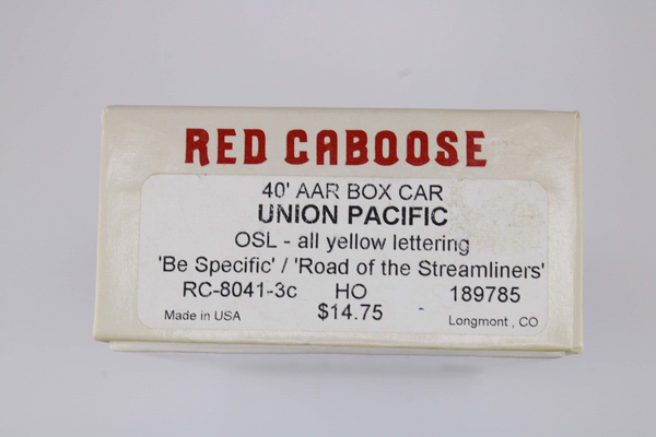 HO scale - OSL 189785 - Red Caboose - Union Pacific 40' AAR Box Car Kit