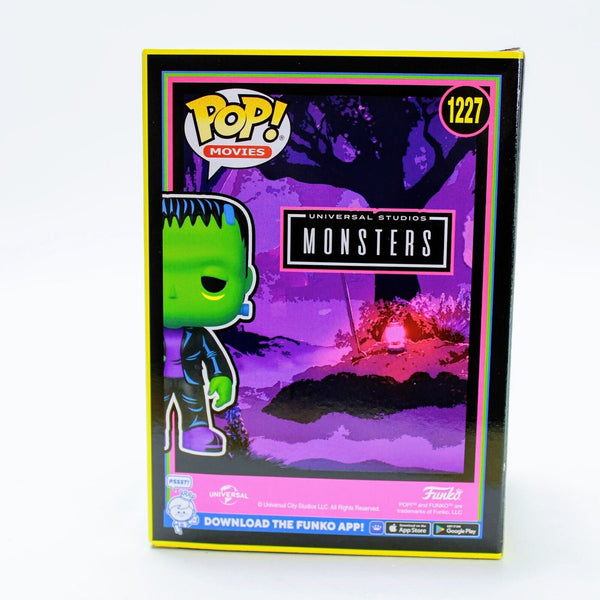 Funko Pop Universal Monsters Frankenstein Blacklight Vinyl Exclusive Figure 1227