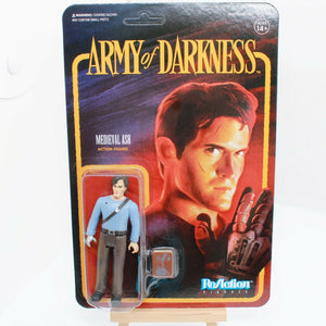 Army of Darkness Medieval Ash - Super7 ReAction 3.75" Figure w/ Necronomicon