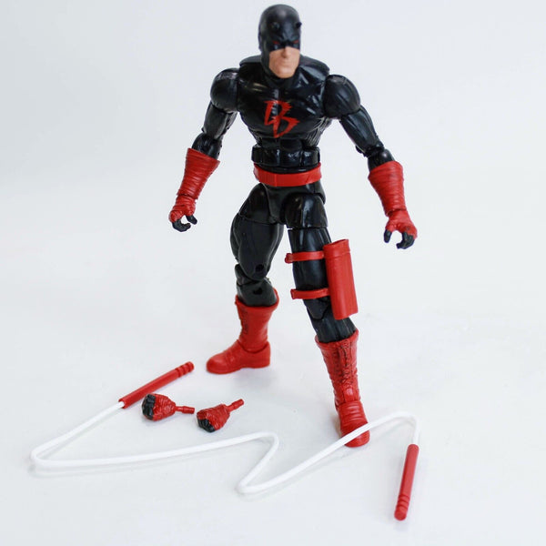 Marvel Legends Spider-Man SP dr BAF Shadowland Suit Black Daredevil Complete