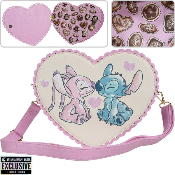 Loungefly Disney Lilo and Stitch Crossbody Purse - Exclusive Valentines Day Bag