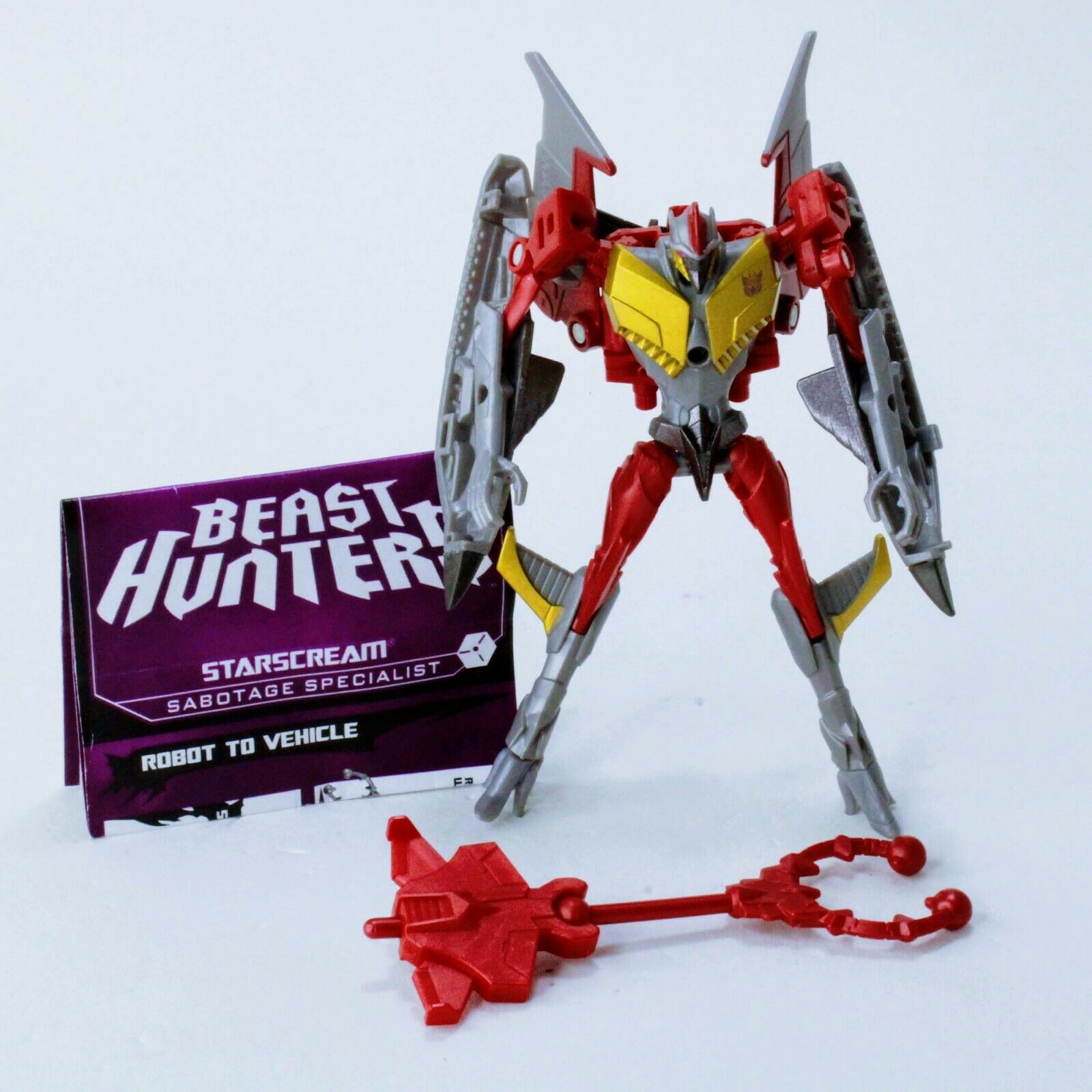 Transformers Prime Beast Hunters Starscream - 100% Complete Deception Figure