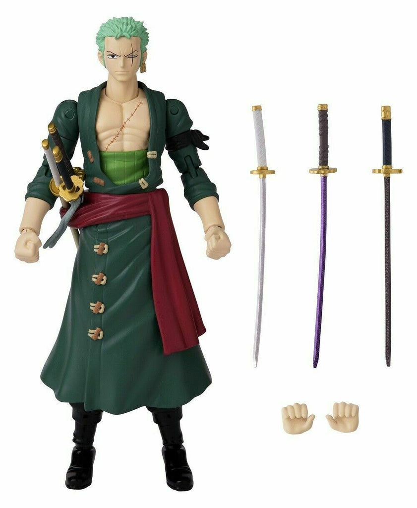 One Piece Roronoa Zoro - 6.5 Action Figure Bandai Anime Heroes w/ Swo –  Blueberry Cat