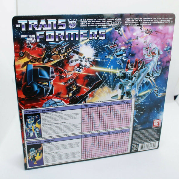 Transformers G1 Soundwave - Reissue w/ Buzzsaw Cassette Walmart Exclusive Figure