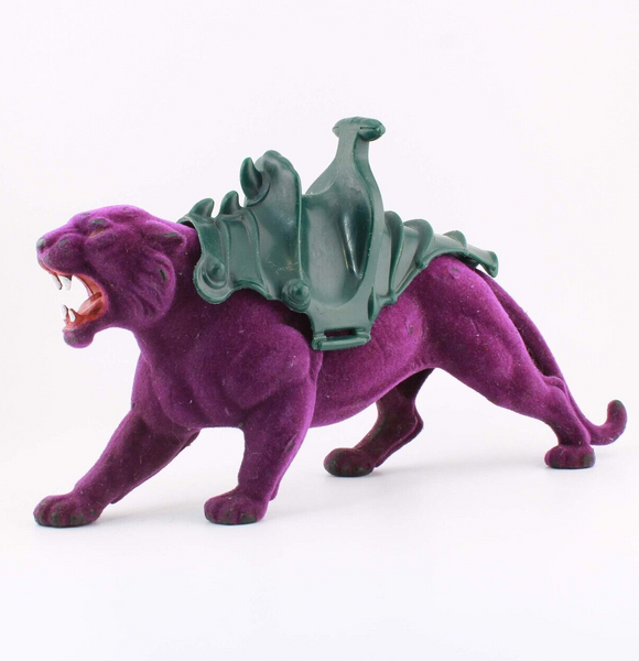 Panthor with Saddle; Strap Missing - Vintage Action Figure - He-Man MOTU