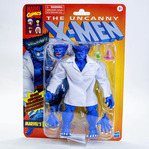 Marvel Legends Retro Beast - Animated Exclusive w/ Lab Coat X-Men 6" Figure