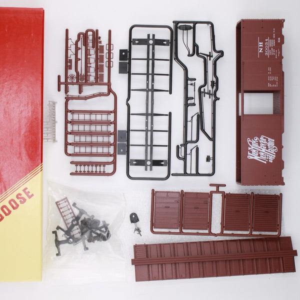 HO scale - NH 30034 - Red Caboose - 40' NY, NH & Hartford AAR Box Car Kit