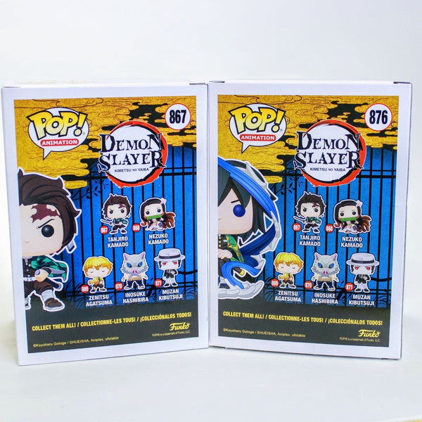 Funko Pop Anime Demon Slayer - Tanjiro Kamado / Giyu Tomioka AAA Exclusive Set