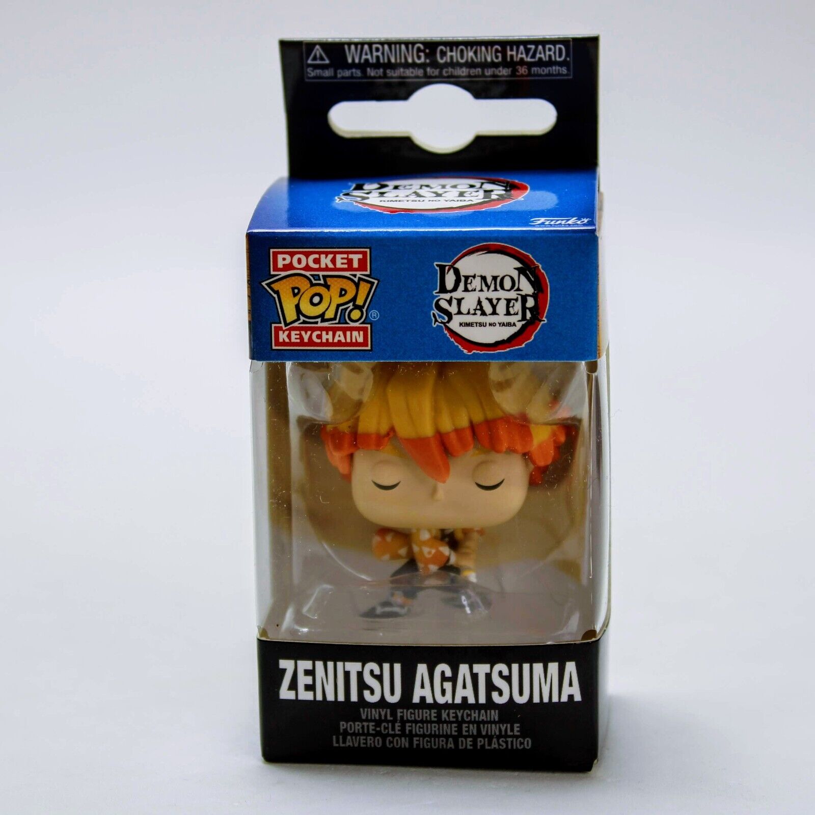 Funko Anime Demon Slayer Pocket Pop Zenitsu Agatsuma Keychain Figure