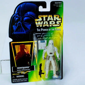 Star Wars Power of The Force Snowtrooper w/ Blaster - Kenner Green Card Figure