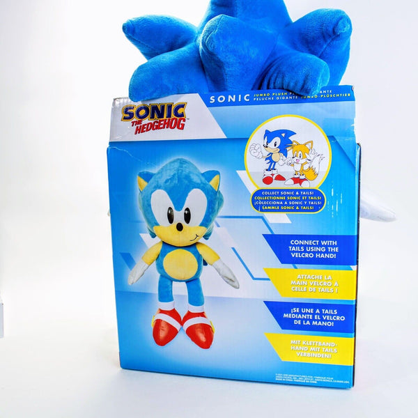 Sonic The Hedgehog Sonic Jumbo 18" Jakks Pacific Plush