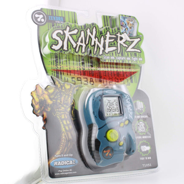 Vintage Skannerz Blue Zendra Tribe One LCD Game - Radica Rare Sealed Package