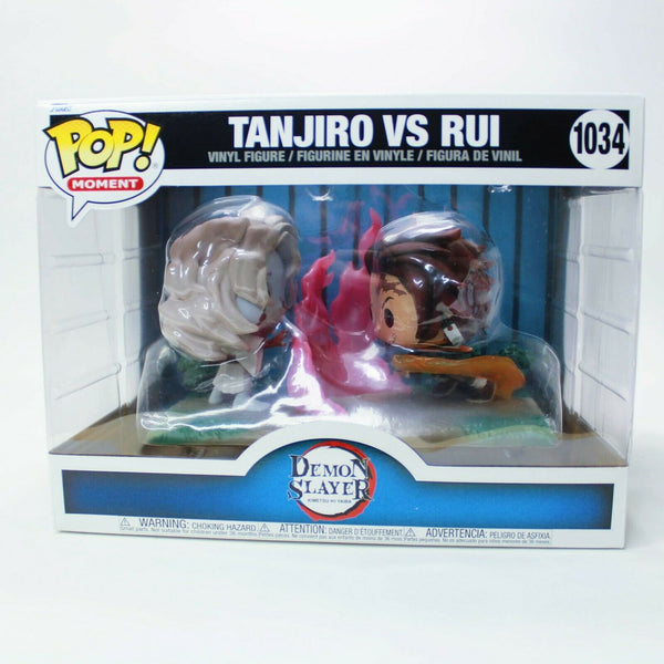 Funko Pop! Demon Slayer Tanjiro VS Demon Rui - Moment #1034 Vinyl Figure Set