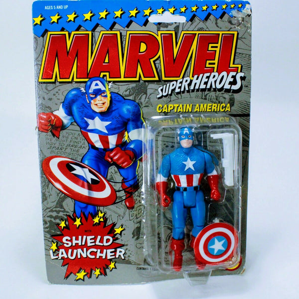 Marvel Comics Super Heroes Captain America - Toy Biz Vintage 4.75" Action Figure