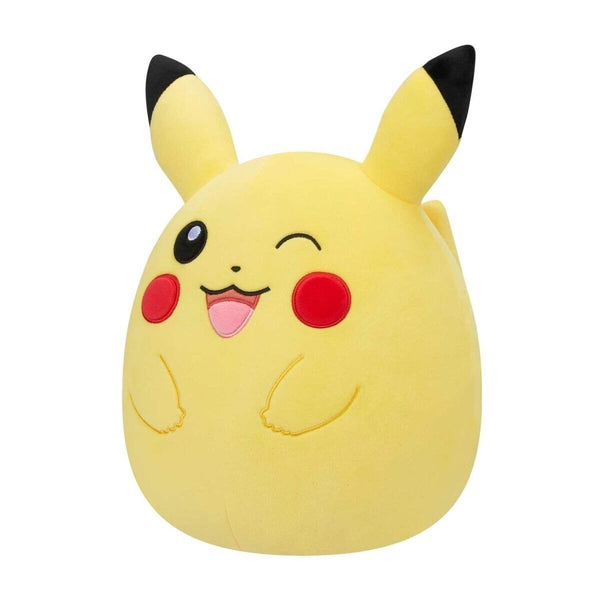 Pokemon Squishmallow Winking Pikachu Plush - 12” Inch - Pokemon Center