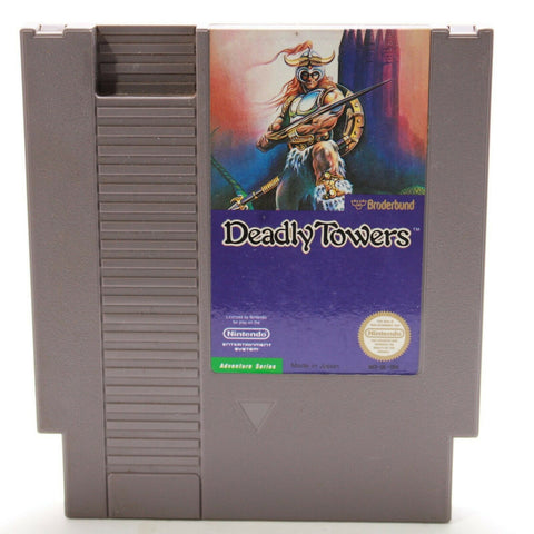 Nintendo NES - Deadly Towers - Cleaned, Tested & Working
