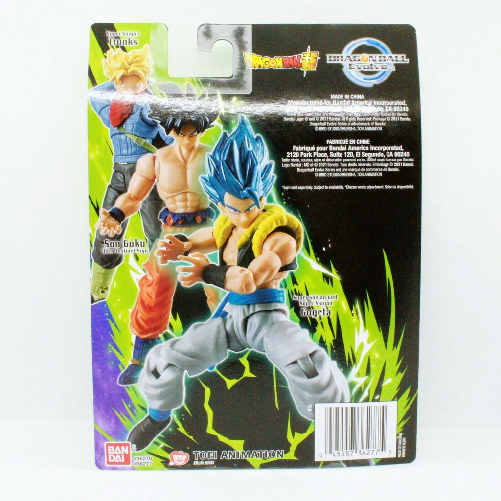Dragon Ball Z Evolve Super Saiyan God Blue Gogeta - 5" Action Figure  Retro Pkg 45557362775
