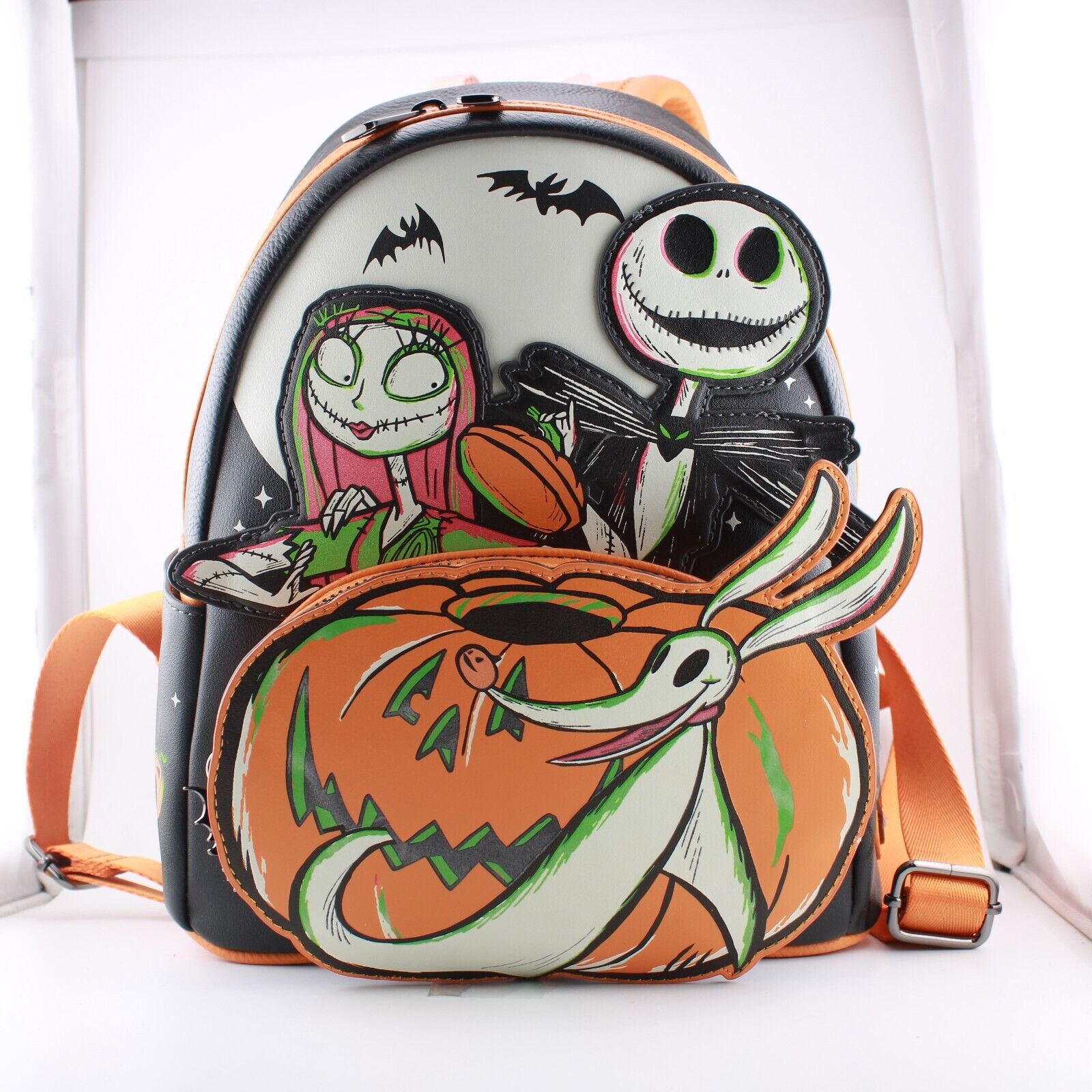 Loungefly Disney The Nightmare Before Christmas Glow-in-the-Dark Mini-Backpack
