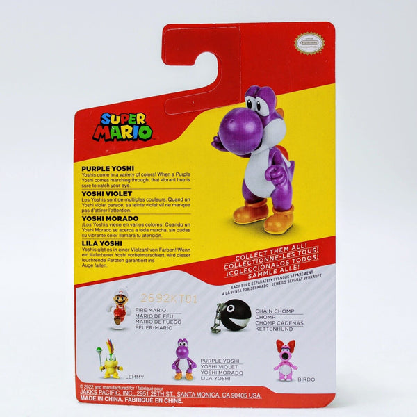 World of Nintendo Super Mario - Purple Yoshi 2.5" Mini-Figure Jakks Pacific