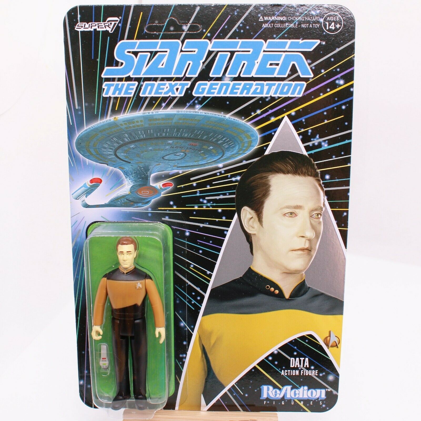 Star Trek : The Next Generation Data - Super7 ReAction 3.75 inch Action Figure