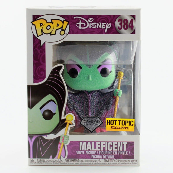 Funko POP Disney Maleficent Diamond Glitter #384 Hot Topic Exclusive 2018