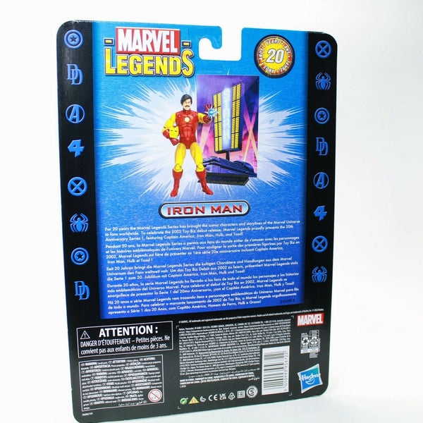 Marvel Legends Iron Man 20th Anniversary 6" Action Figure Retro Toybiz Packaging