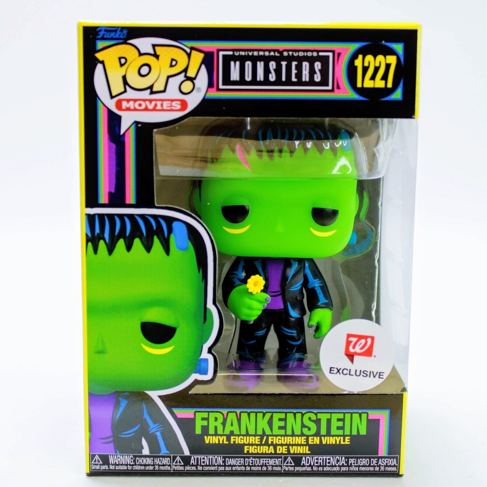 Funko Pop Universal Monsters Frankenstein Blacklight Vinyl Exclusive Figure 1227