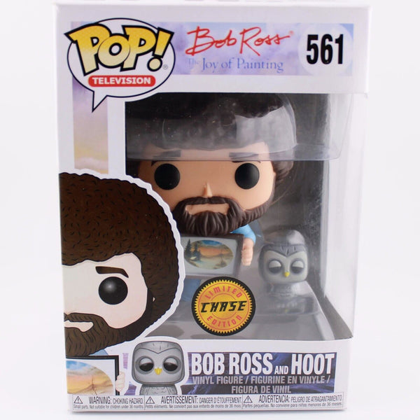 Funko Pop Bob Ross & Hoot Chase Variant Limited Edition Vinyl Figure # 561