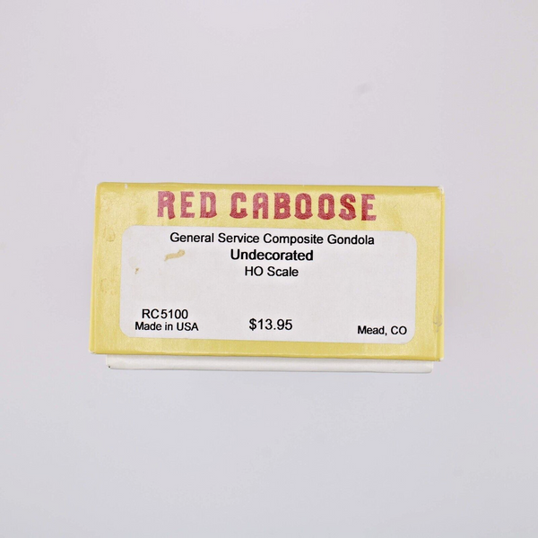 HO scale - Undecorated - Red Caboose - General Service Composite Gondola Kit