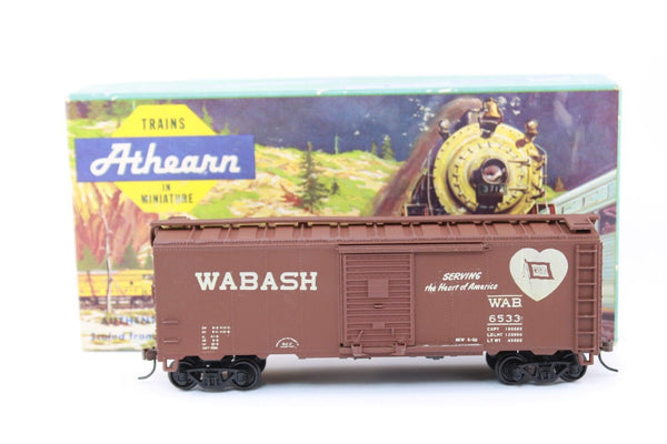 HO scale - WAB 6533 - 40' Boxcar - Custom Decoration - Athearn