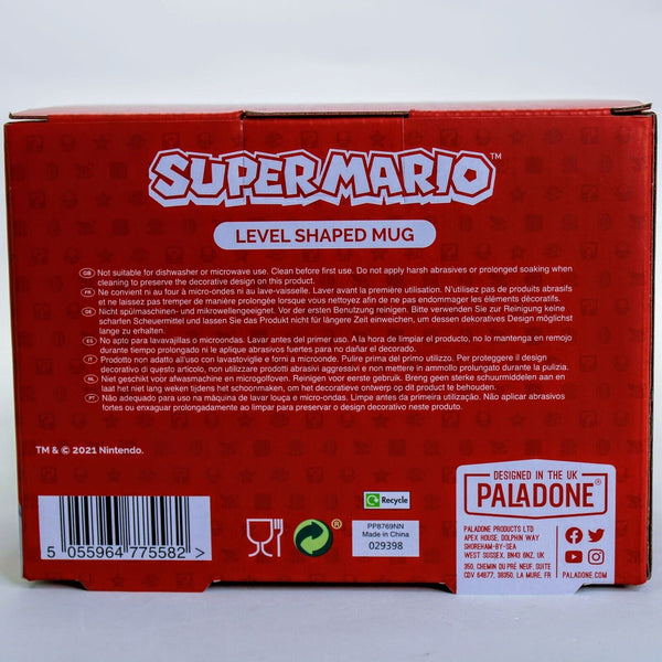 Super Mario Brothers - Nintendo Level Shaped Ceramic Coffee / Drink Mug