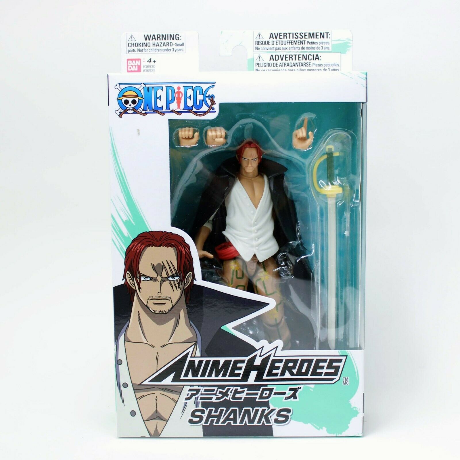 One Piece 6 Inch Action Figure Anime Heroes - Shanks