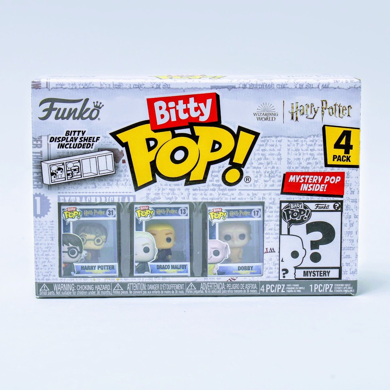 Funko Pop! Bitty Pop: Harry Potter - Harry Potter, Draco Malfoy, Dobby and  a Mystery Bitty Pop! 4-Pack 