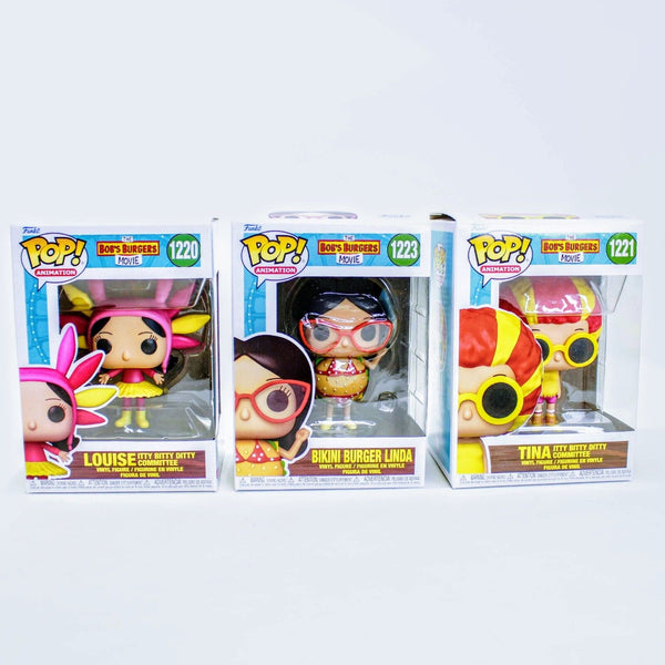 Funko Pop Bob's Burgers Movie Louise / Linda / Tina Vinyl Figure Set of 3