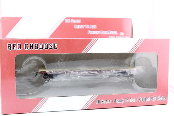 HO scale - Set of 4 CN close rd # - Red Caboose - Fishbelly Flatcar BLT 10-21