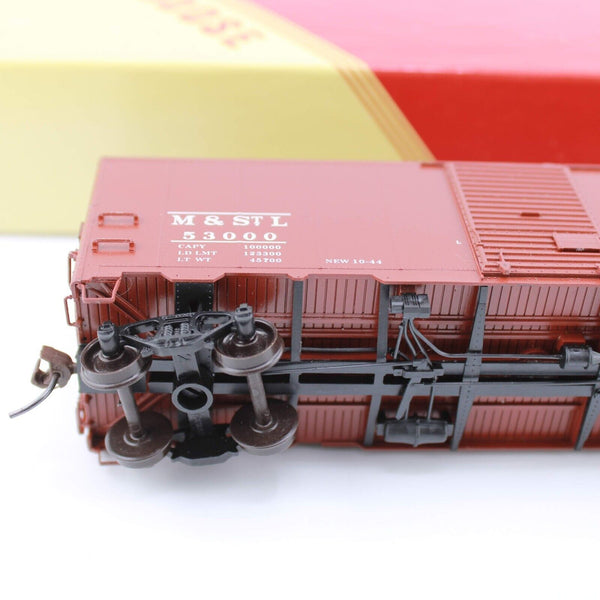 HO scale - M&STL 53000 - Red Caboose - 40" AAR Boxcar - N/BLT 10-44