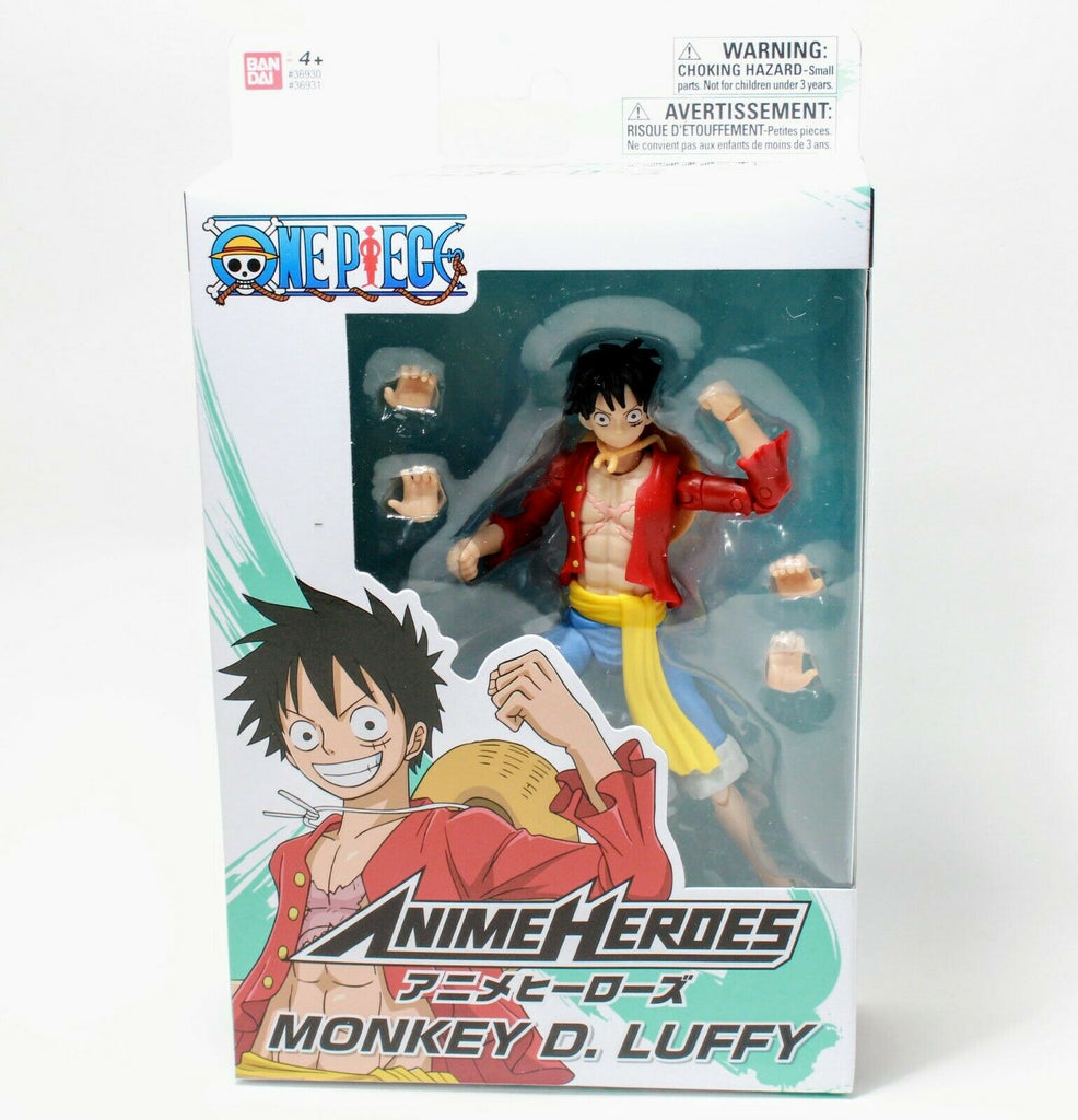 Anime Heroes Monkey D. Luffy One Piece Action Figure by Bandai 