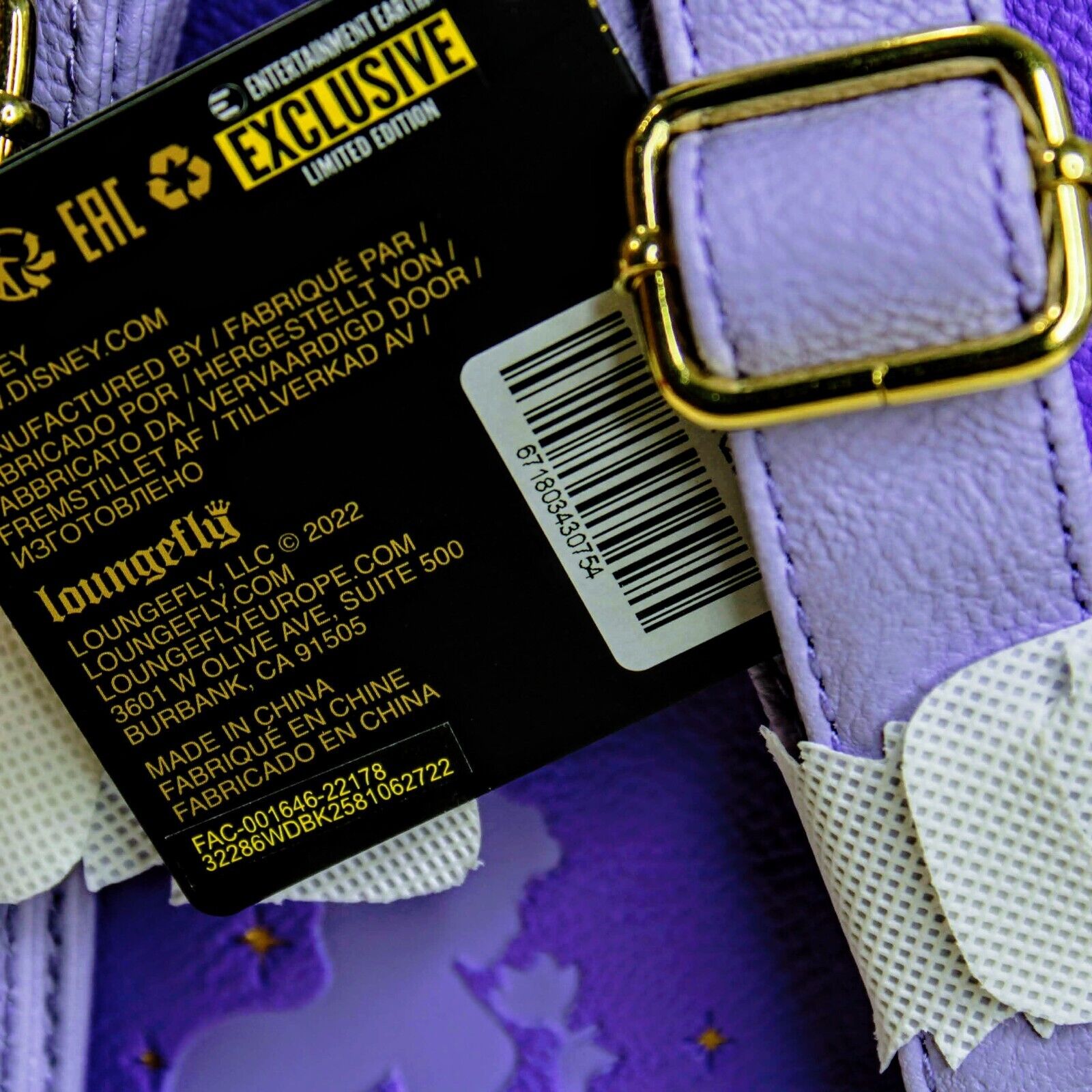 Loungefly Disney Aladdin Jasmine Purple Dress Cosplay Mini Backpack EE EXCLUSIVE Amazon.com: Loungefly Disney Aladdin Jasmine Purple Cosplay  main image 2