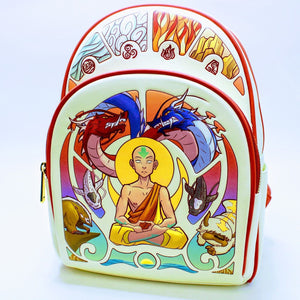 Loungefly Avatar: The Last Airbender Aang Meditation GITD 11" Mini Backpack