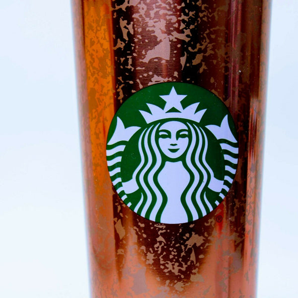 Starbucks Holiday 2019 Rose Gold Pink Crackled Stainless Tumbler Cup Christmas