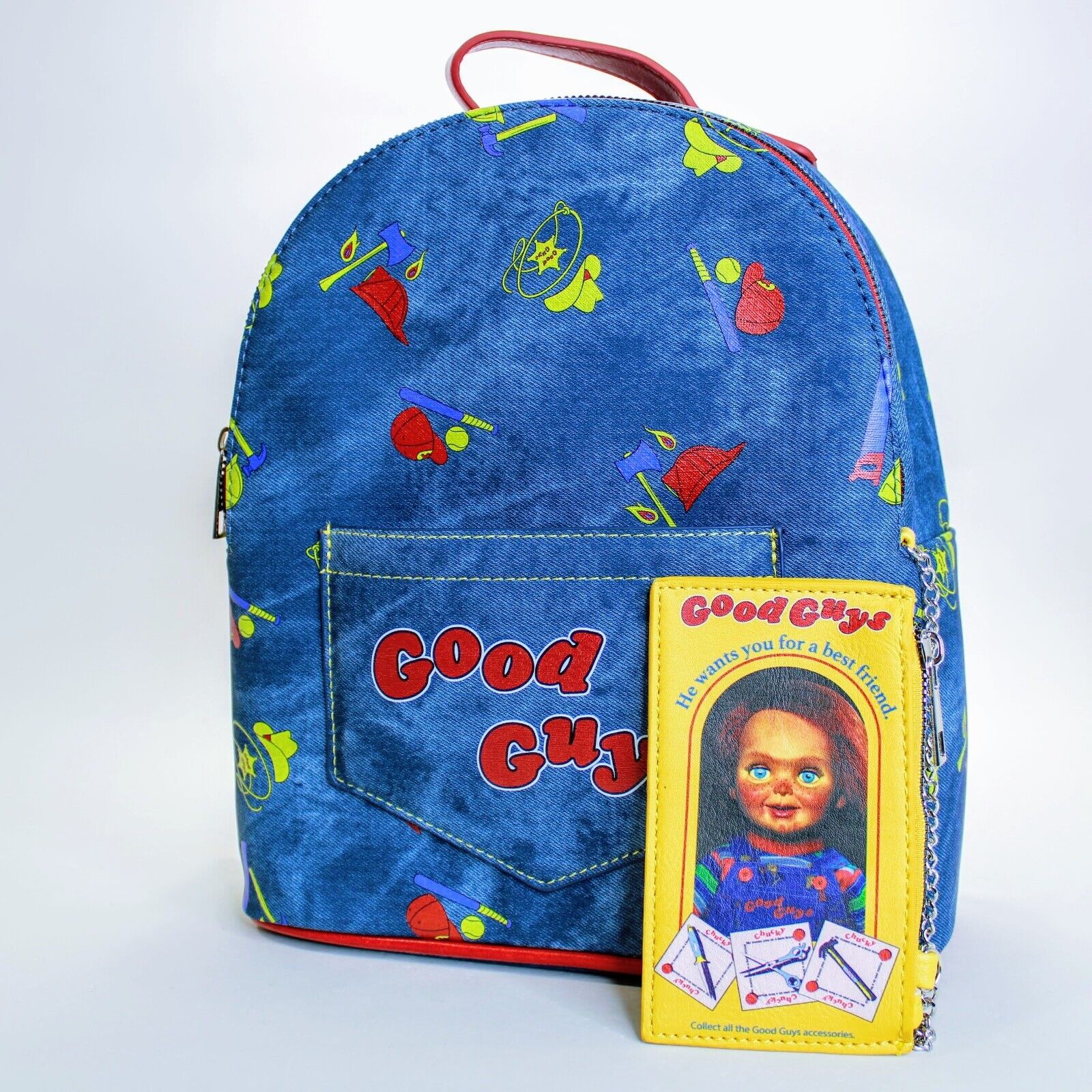 Chucky Child's Play Amigo 11" Horror Mini-Backpack Good Guys Exclusive w/ Wallet