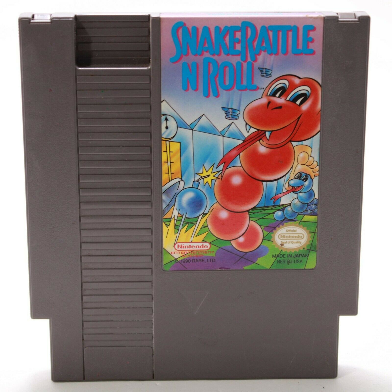 Nintendo NES - Snake Rattle n Roll - Cleaned, Tested & Working